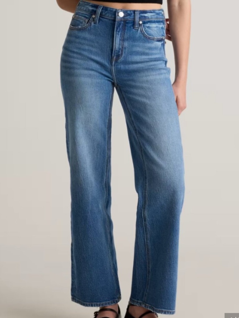 MAKE AN OFFER - QUINCE Luna Stretch Flare Jeans